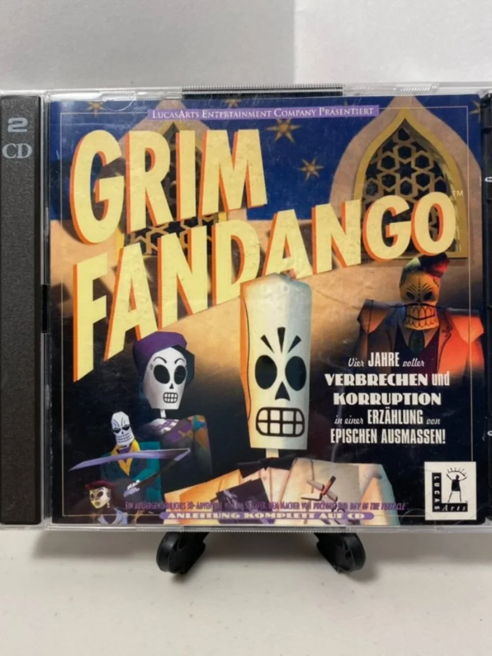 Grim Fandango 2 Disc Set (PC CD-ROM, 1997, LucasArts) German/Deutsch Version